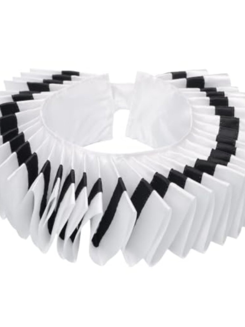 PURFUN Renaissance Ruffled Collar Satin Neck Ruff Adjustable Multi-Layer Cosplay - Picture 3 of 7